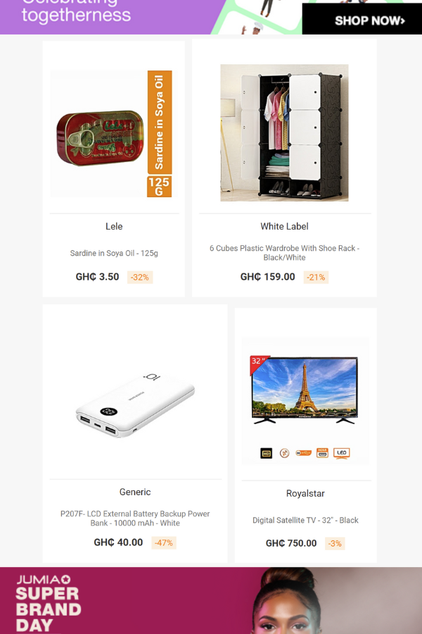 Jumia Promotional Email Template